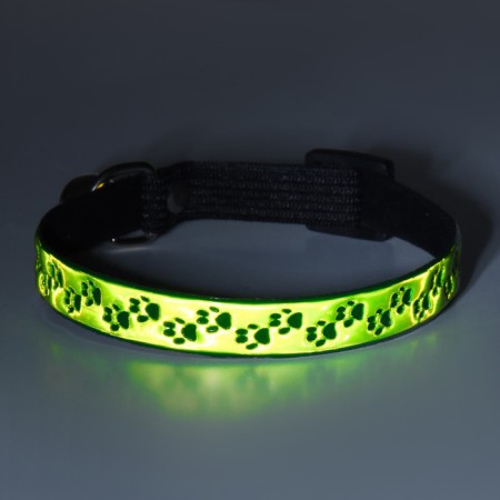 The collar of the reflective "footprints", 29 x 1 cm, a mix of flowers-6