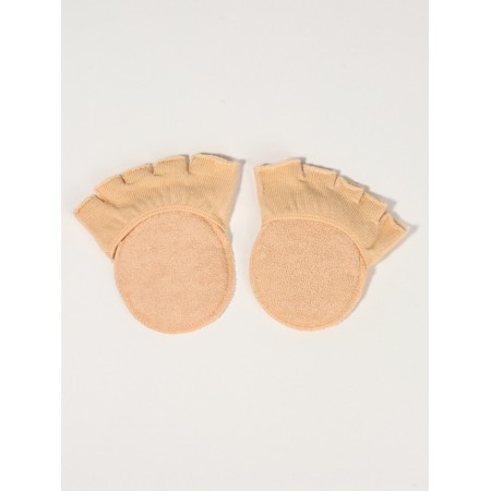 Half -slopes with a cut with fingers 9.5*7*0.5cm steam bamboo fiber, viscose beige from