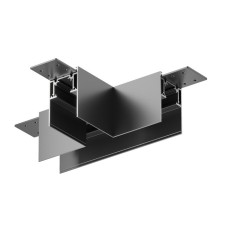 Connector T-shaped for the Technical tra010ct-41b overhead track system, 23.9x23.9x5.9 cm, black color is black