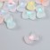 Plastic beads "Bow with a colored middle" matte mix 1.6x1x0.8 cm