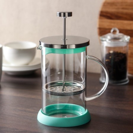 Kelly Kelly press teapot, 800 ml, glass, green color
