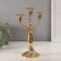 Summary Metal for 3 candles "Classic with curls" D-2 cm 10x18.5x27.2 cm
