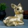 New Year's piggy bank "deer" gold 17x10x18cm