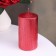 Candle - cylinder "Vintage", 5x10 cm, red
