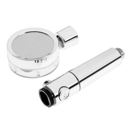 Shower watering can Zein Z3544, D = 80 mm, microscopic points, button, removable top, chrome-10