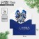 Gift envelope “Happy New Year!”, Blue bow, software, embossing, 19 x 9.5 cm, New Year
