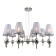 Suspension lamp 10x40W E14, size 95x95x100 cm