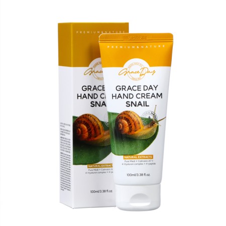 Hand cream Grace Day, restoring, with a snail mucin, 100 ml