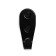 Hook furniture tundra TKO017, one -rod, black, 10 pcs