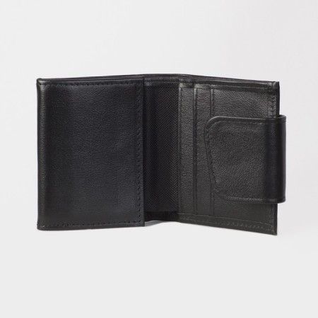 Male purse on the button, black color-2