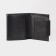 Male purse on the button, black color
