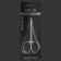 Manicure scissors "Premium", for cuticle, bent, narrow, 9.3 cm, on the blist, silver color