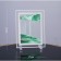 Sanding clock-picture "Kulas", 23 x 17 cm, anti-stress, green sand