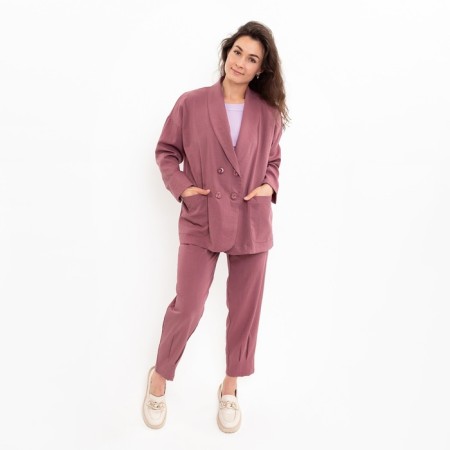 Casual Casual Set (jacket and trousers), dusty rose, size 44