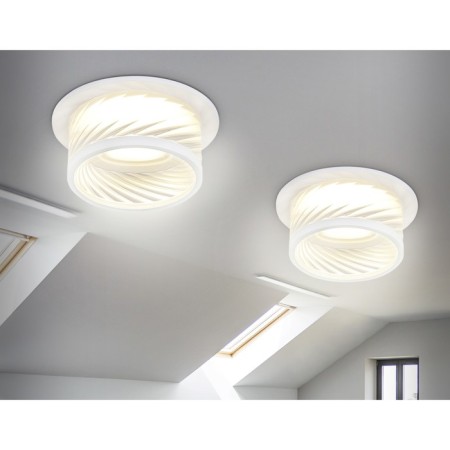 Building Lamp Ambrella Techno Spot Acrylic Tech TN1251, Gu5.3, Color White Sand-1