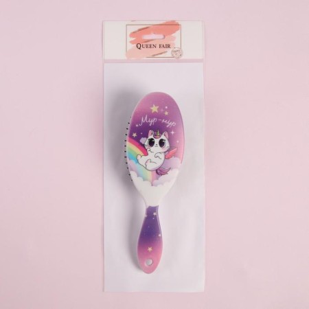 Massage comb, 7 × 22 cm, lilac color-2