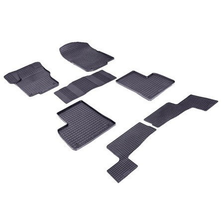 Rubber rugs ’grid’ for Mercedes-Benz Gls-Class X166, 2015-
