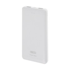 Внешний аккумулятор BYZ W3, 10000 мАч,  2 USB, 1 Type-C, 2.1 А, PD, белый