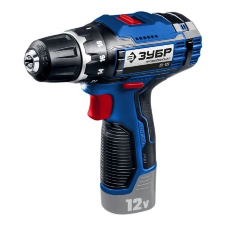 Drill-shuruvret bison DL-121, 12 V, without battery and ZU, BZP, 0.8-10 mm, Li-Lon, 40 nm