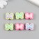 Busina for creativity plastic set 6 pcs. "Balt" color with mother -of -pearl mix 1.7x2 cm