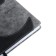 Diary of a low -up A5, 144 sheets "Courage", a solid binding with foam rubber, artificial leather, pancake embossing, white offset 80 g/m², gray