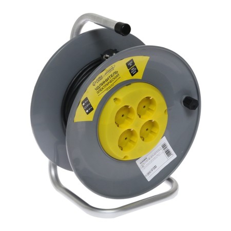 Luazon Lighting Eco extension cord, 4 sockets, 20 m, 10 A, PVS 3x0.75 mm2, with salary, ip20-3