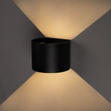 LED wall lamp FSD-005, 6 W, 450 lm, 3000k, IP54, 220 V, metal, black