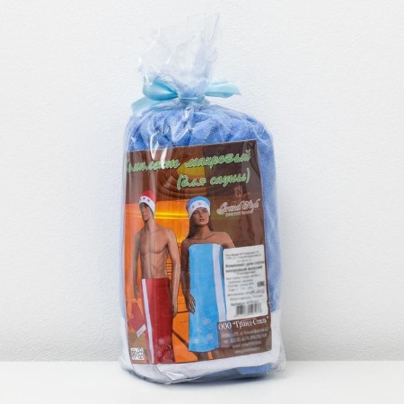 Sliper Sauna Slugar (skirt 80x150, mittens, hat), Makra 190g/m² 100% cotton-3