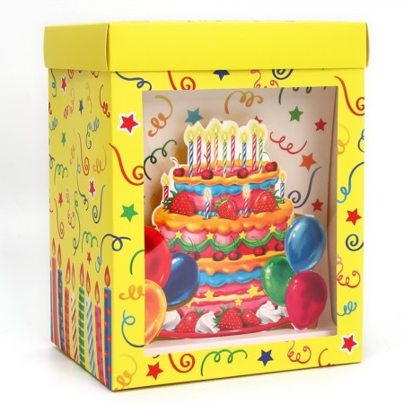 Gift folding box, packaging, “Happy Birthday!”, 18 x 23 x 14cm-1
