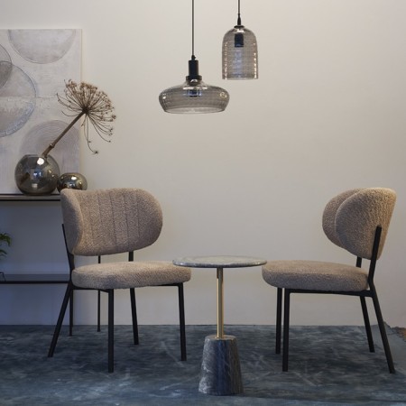 ROBBI chair, 550 × 640 × 845 mm, Builder, gray-beige color