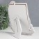 Photo frame plastic 10x15 cm "Two swan with hearts" White 14.5x18.5 cm