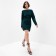 Women's dress minku: Silk pleasure color green, rr 46