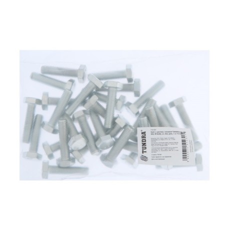 Bolt "Tundra Krep", with a hexagonal head, galvanized, Din933, M10x40 mm, 1 kg-3