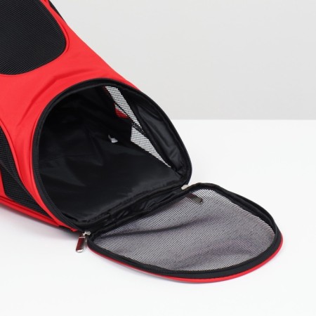 A backpack for carrying animals, 31.5 x 25 x 33 cm, red-5