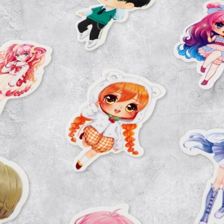 Set of stickers "Anime", 5 x 5 cm-2