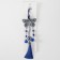 Suspension from the evil eye Metal "Butterfly with bells and brush" 7x30 cm