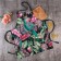 Apron "Ethel" Tropical Parrots 60*70 cm, 100% cotton, sarzha 190 g/m2