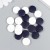 White-dark blue