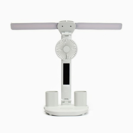 Clock - electronic lamp: calendar, thermometer, organizer, fan, 7 watts, 3 modes, USB-2