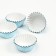 Baking shape round, 3.5 x 2 cm blue