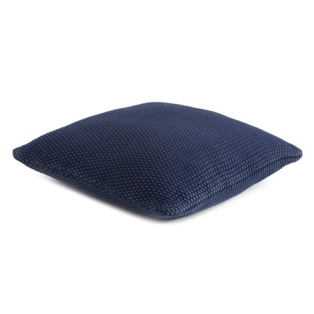 Decorative pillow made of washed cotton dark blue in color Essential, size 45x45 cm-3
