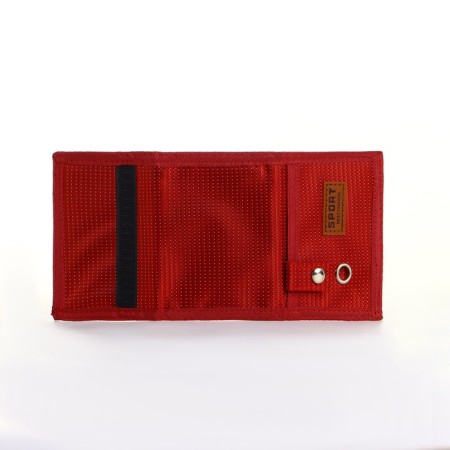Velcro wallet, red color-6