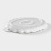 Porcelain dish for submitting Magistro "Blanche. Geranium ", d = 22.4 cm, white color