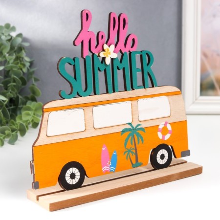 Souvenir tree "Bus - Hello Summer" 20x5x22.5 cm-1