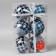 Set of balls plastic D-8 cm, 6 pcs "Surprise" Blue