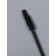 Brushes for eyebrows and eyelashes, silicone, set - 50 pcs, 10.5 cm, black color