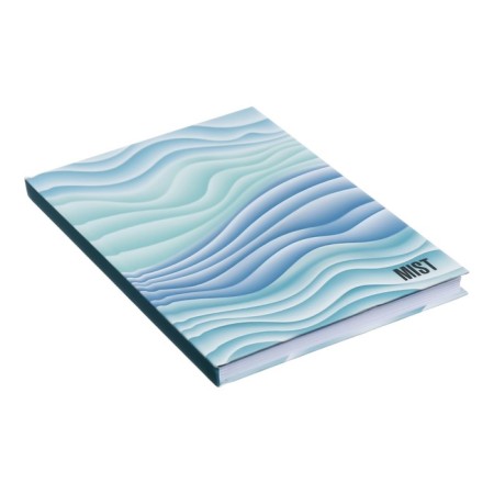 A5 BUSINESS BLOCT, 96 sheets in the MIST cage of blue, hard cover, matte lamination, selective varnish, block 65 g/m2-1