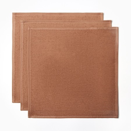 New Year. Set of terry towels "Gingerbread" 30x30 cm - 3 pcs, cotton 340g/m2-1