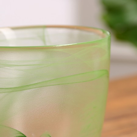 Flower pot with the pallet "Harmony", green 1 l-2