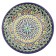 Largan Rishtan ceramics "Patterns", 33 cm, blue, deep